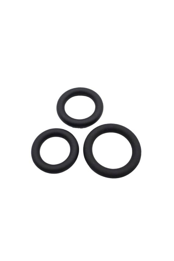 Shibari - Gender Fluid - Clenchers Tension Cock Ring Set - Black - Stag Shop