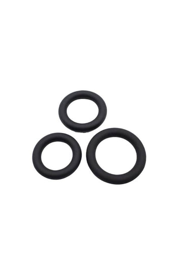 Shibari - Gender Fluid - Clenchers Tension Cock Ring Set - Black - Stag Shop