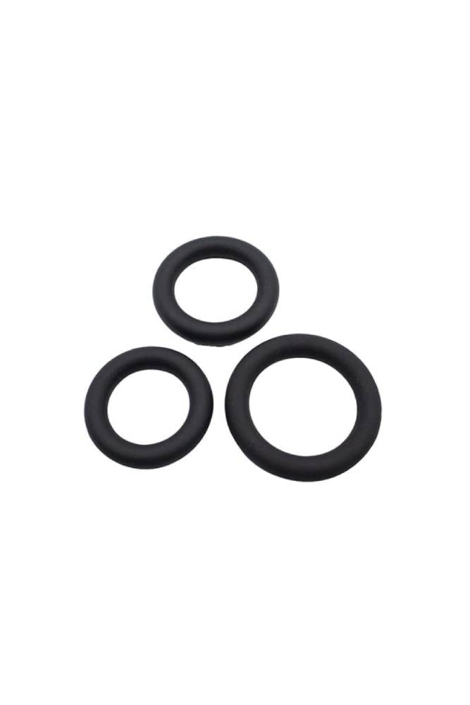 Shibari - Gender Fluid - Clenchers Tension Cock Ring Set - Black - Stag Shop