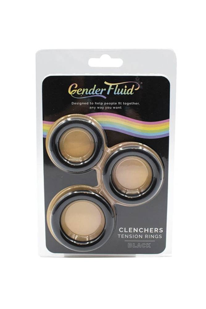 Shibari - Gender Fluid - Clenchers Tension Cock Ring Set - Black - Stag Shop