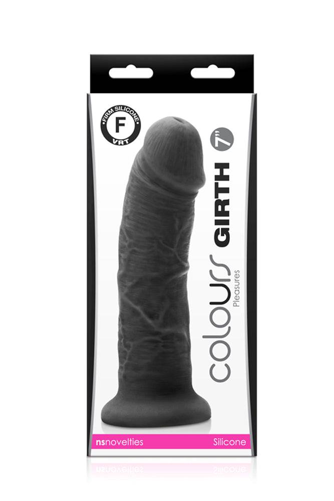 NS Novelties - Colours - 7 Inch Pleasures Girth Dildo - Assorted Colours - Stag Shop