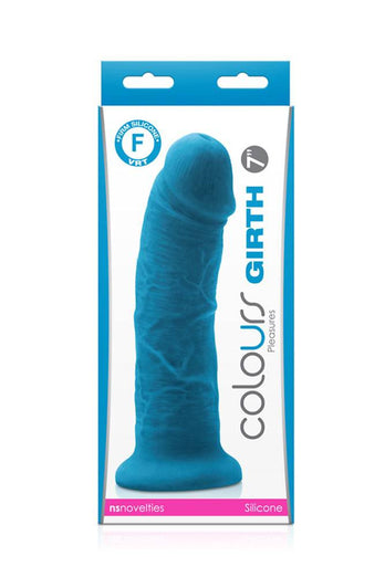 NS Novelties - Colours - 7 Inch Pleasures Girth Dildo - Assorted Colours - Stag Shop