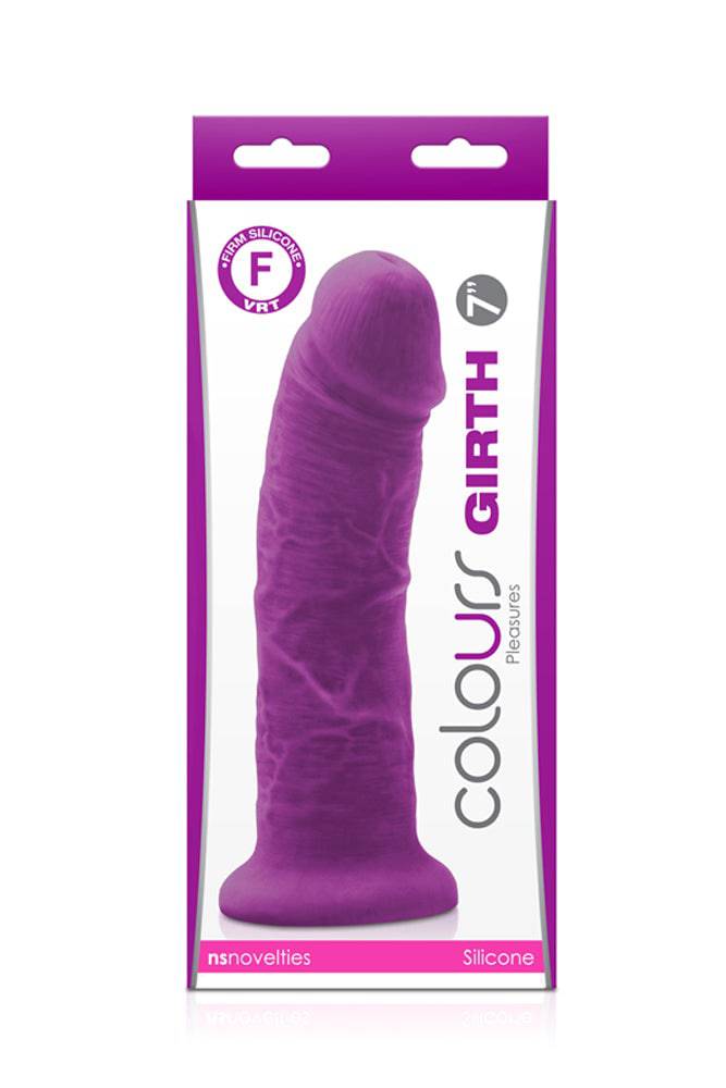 NS Novelties - Colours - 7 Inch Pleasures Girth Dildo - Assorted Colours - Stag Shop