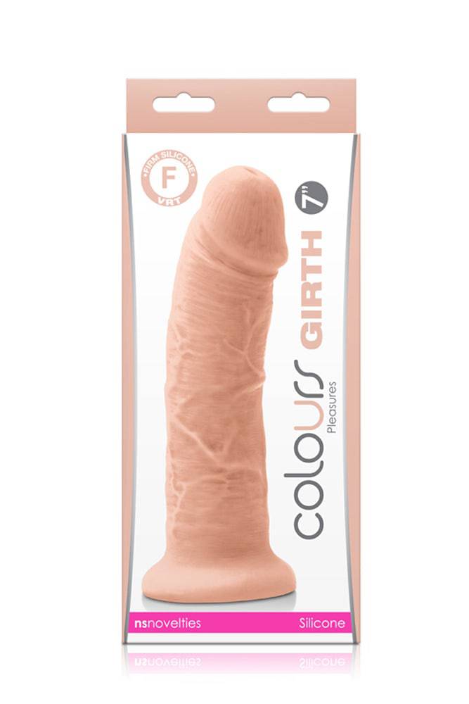 NS Novelties - Colours - 7 Inch Pleasures Girth Dildo - Assorted Colours - Stag Shop