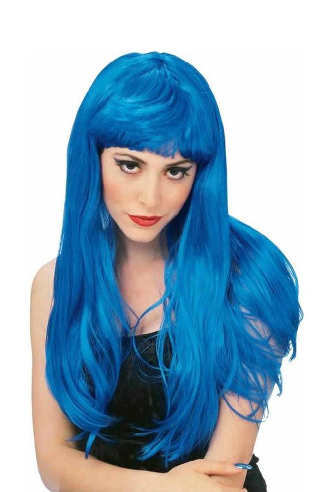 Rubies Costume Company - Glamour Wig - Blue - Stag Shop