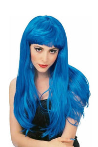 Thumbnail for Rubies Costume Company - Glamour Wig - Blue - Stag Shop