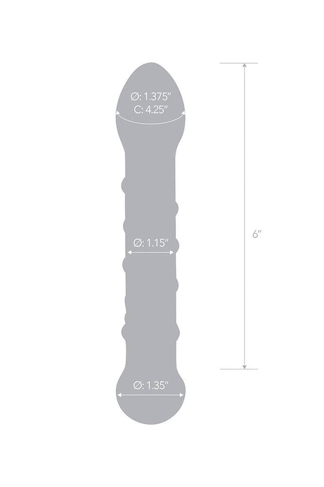 Gläs - Spiral Staircase Full Tip Dildo - Clear/Pink - Stag Shop