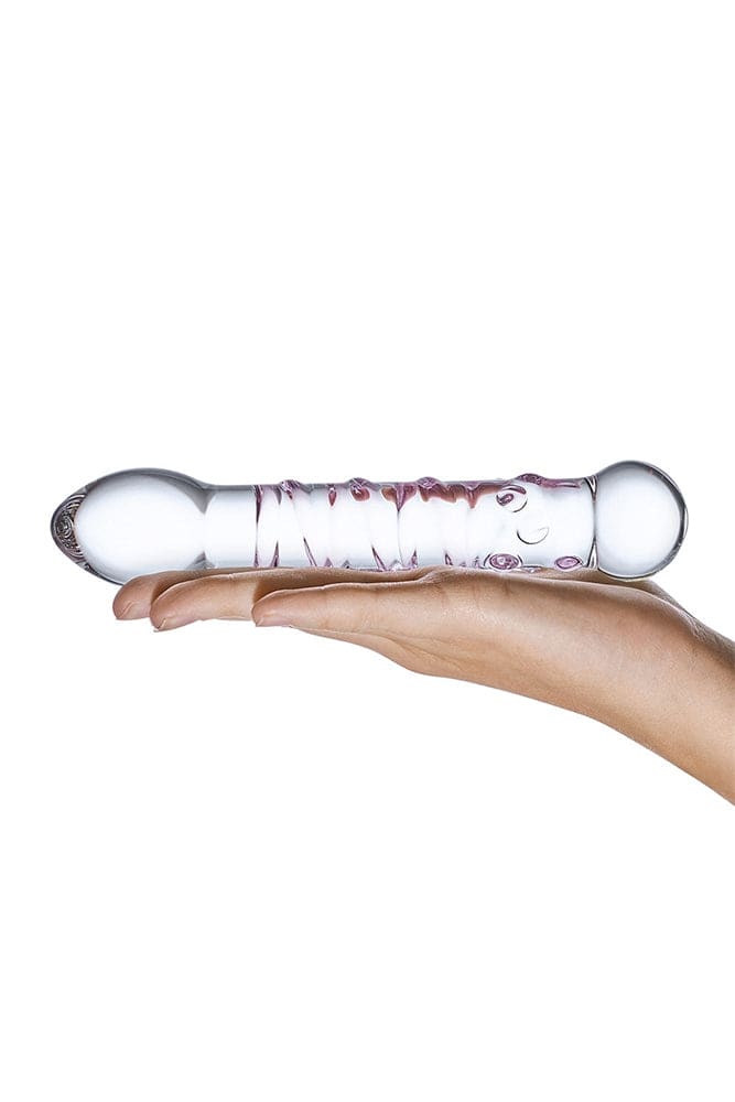 Gläs - Spiral Staircase Full Tip Dildo - Clear/Pink - Stag Shop