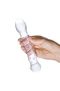 Gläs - Spiral Staircase Full Tip Dildo - Clear/Pink - Stag Shop
