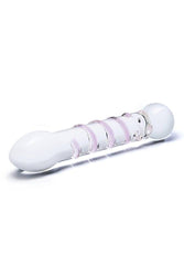 Gläs - Spiral Staircase Full Tip Dildo - Clear/Pink - Stag Shop