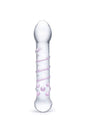 Gläs - Spiral Staircase Full Tip Dildo - Clear/Pink - Stag Shop