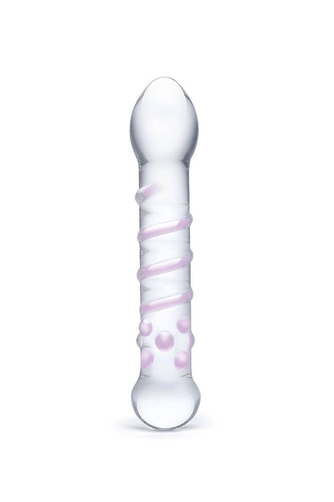 Gläs - Spiral Staircase Full Tip Dildo - Clear/Pink - Stag Shop