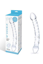 Gläs - Double Trouble Doubled Ended Glass Dildo - Clear - Stag Shop