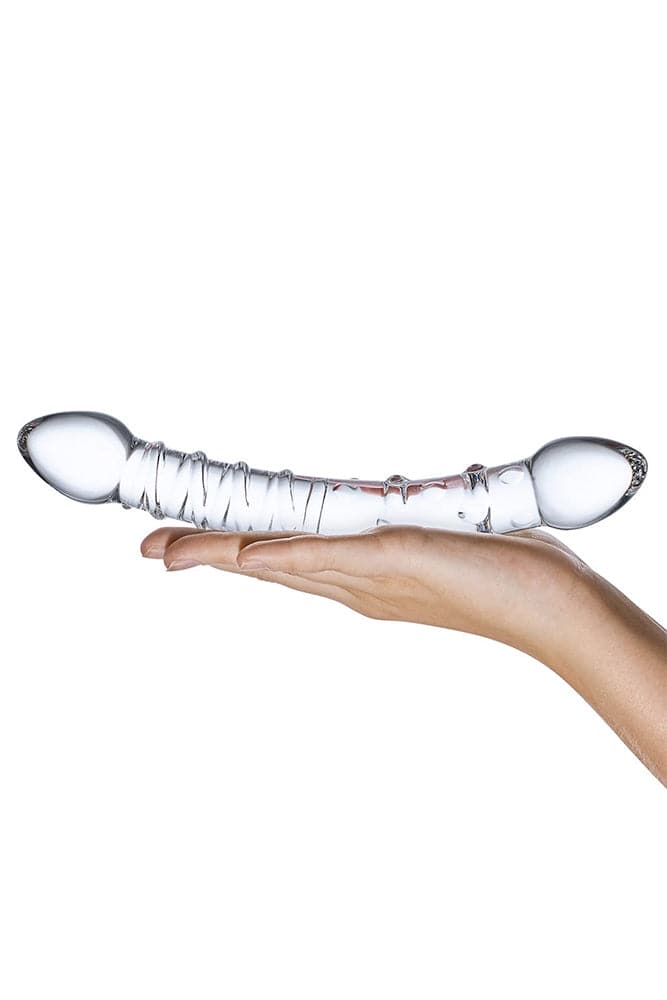 Gläs - Double Trouble Doubled Ended Glass Dildo - Clear - Stag Shop