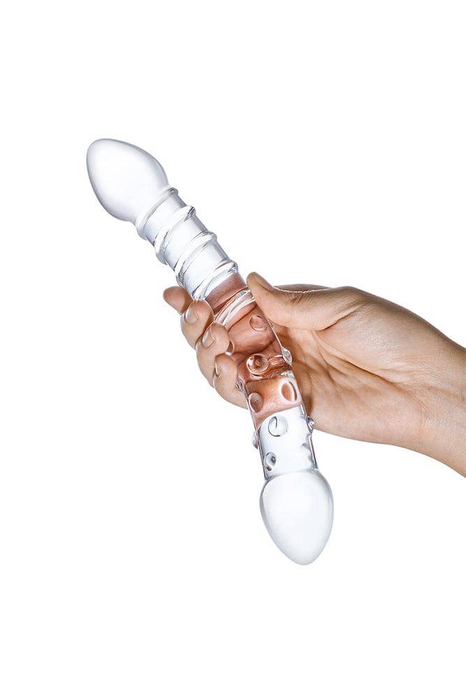 Gläs - Double Trouble Doubled Ended Glass Dildo - Clear - Stag Shop