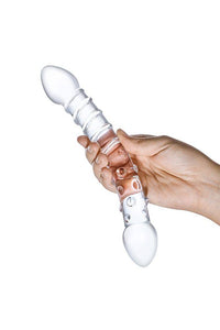 Thumbnail for Gläs - Double Trouble Doubled Ended Glass Dildo - Clear - Stag Shop