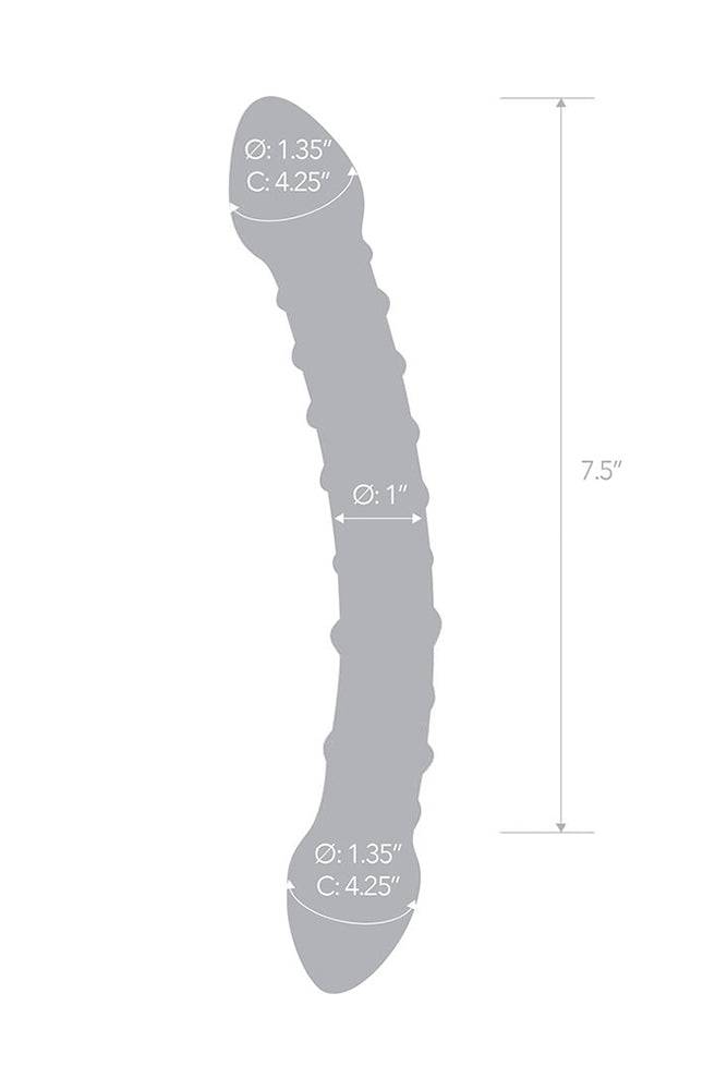 Gläs - Double Trouble Doubled Ended Glass Dildo - Clear - Stag Shop