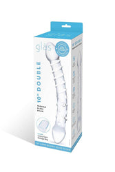 Gläs - Double Trouble Doubled Ended Glass Dildo - Clear - Stag Shop