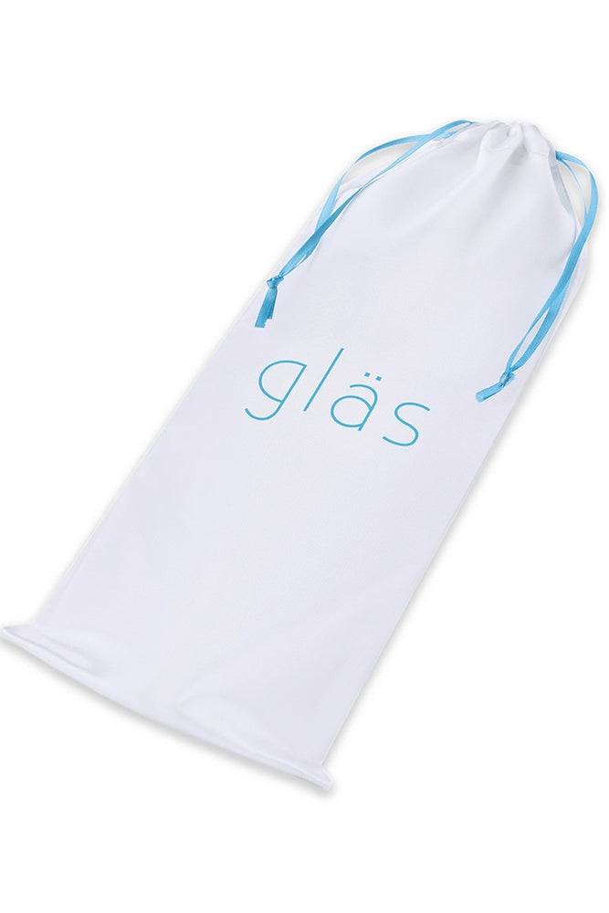 Gläs - Mr. Swirly Textured Glass Dildo - Clear/Red - Stag Shop