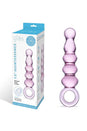 Gläs - Quintessence Beaded Anal Slider Glass Dildo - Pink - Stag Shop