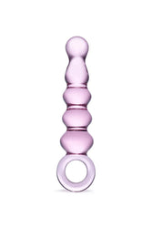 Gläs - Quintessence Beaded Anal Slider Glass Dildo - Pink - Stag Shop