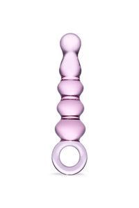 Thumbnail for Gläs - Quintessence Beaded Anal Slider Glass Dildo - Pink - Stag Shop