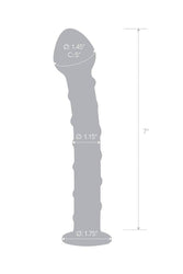 Gläs - Blue Spiral Glass Dildo - Blue/Clear - Stag Shop
