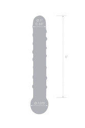 Gläs - Callisto Textured Glass Dildo - Clear - Stag Shop