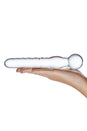 Gläs - Joystick Textured Glass Dildo - Clear - Stag Shop