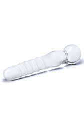 Gläs - Joystick Textured Glass Dildo - Clear - Stag Shop