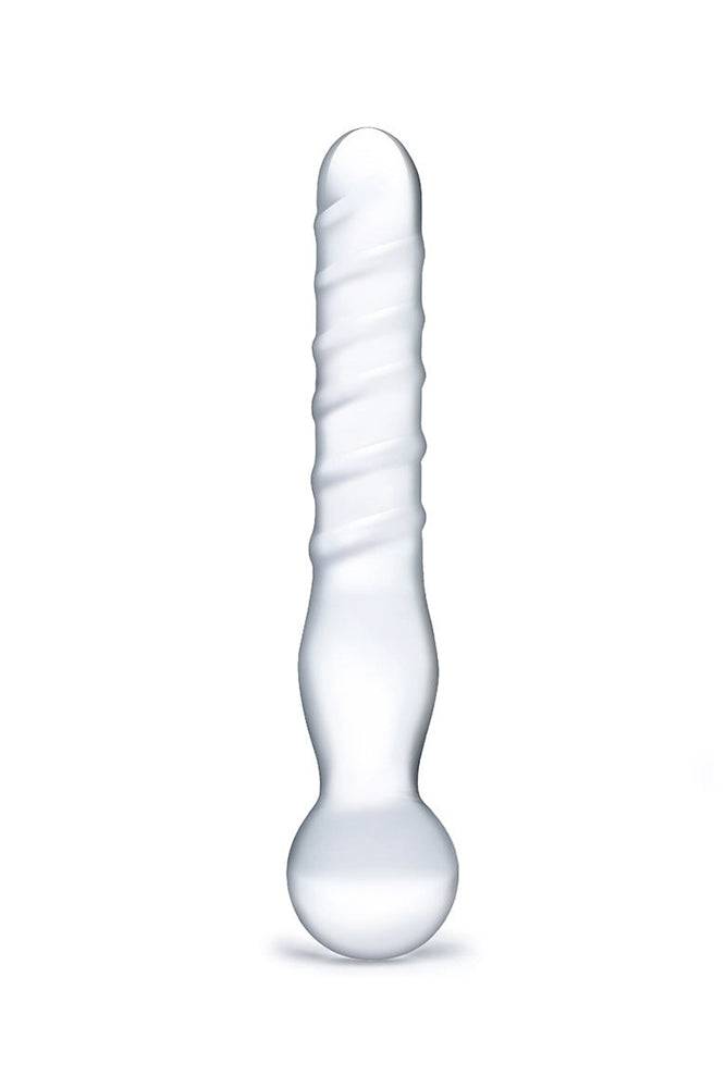 Gläs - Joystick Textured Glass Dildo - Clear - Stag Shop