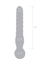 Gläs - Joystick Textured Glass Dildo - Clear - Stag Shop