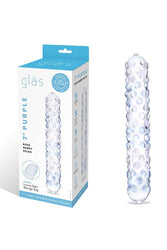 Gläs - Purple Rose Nubby Dildo - Clear - Stag Shop