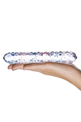 Gläs - Purple Rose Nubby Dildo - Clear - Stag Shop
