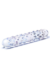 Gläs - Purple Rose Nubby Dildo - Clear - Stag Shop