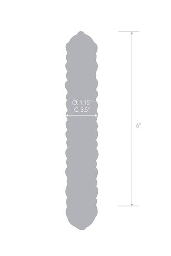 Gläs - Purple Rose Nubby Dildo - Clear - Stag Shop
