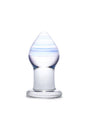 Gläs - Amethyst Rain Glass Butt Plug - Clear/Blue - Stag Shop