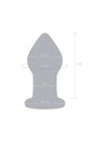 Gläs - Amethyst Rain Glass Butt Plug - Clear/Blue - Stag Shop