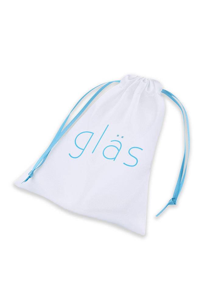 Gläs - Amethyst Rain Glass Butt Plug - Clear/Blue - Stag Shop