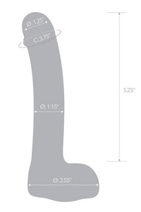 Thumbnail for Gläs - 7-inch Curved Realistic Glass Dildo - Clear - Stag Shop