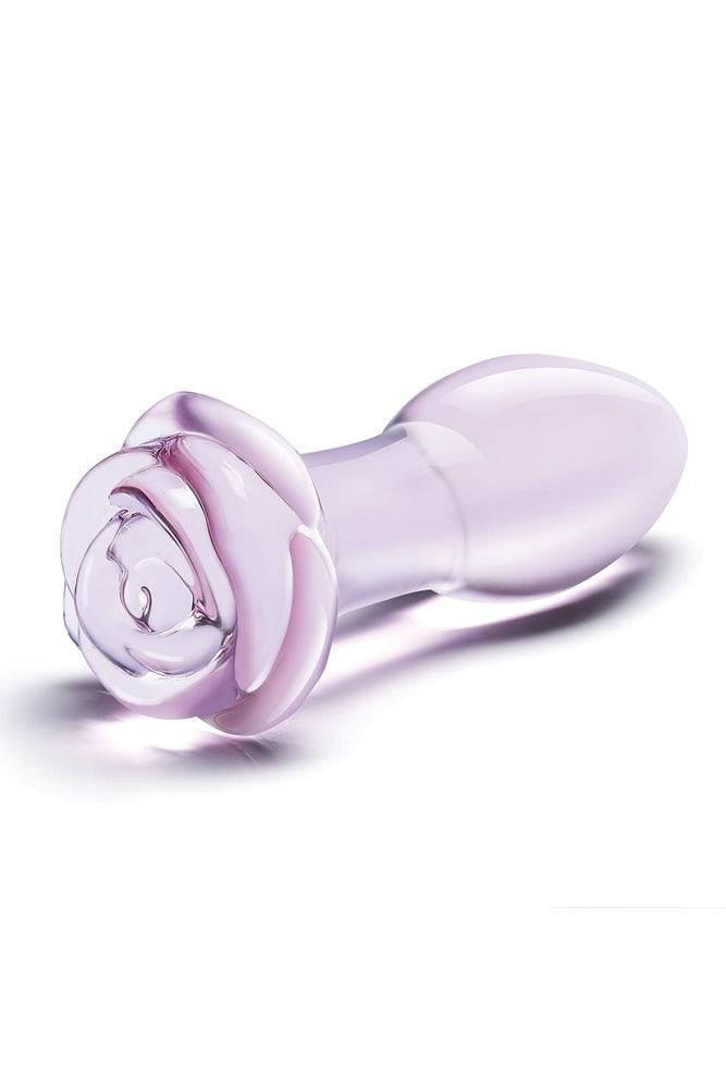 Gls - Rosebud - 5" Glass Butt Plug | Stag Shop Gls - Rosebud - 5" Glass Butt Plug | Stag Shop