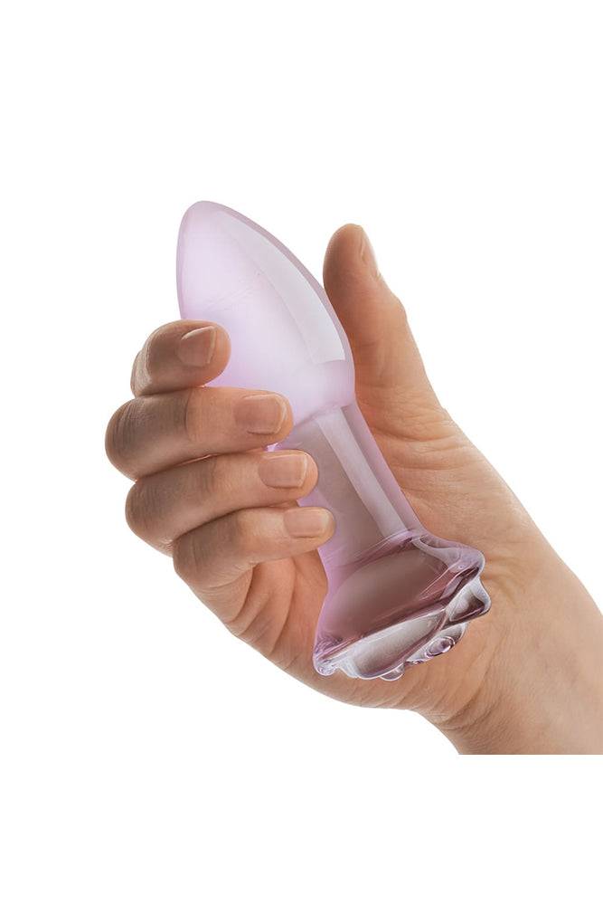 Gläs - Rosebud Glass Butt Plug - Pink - Stag Shop