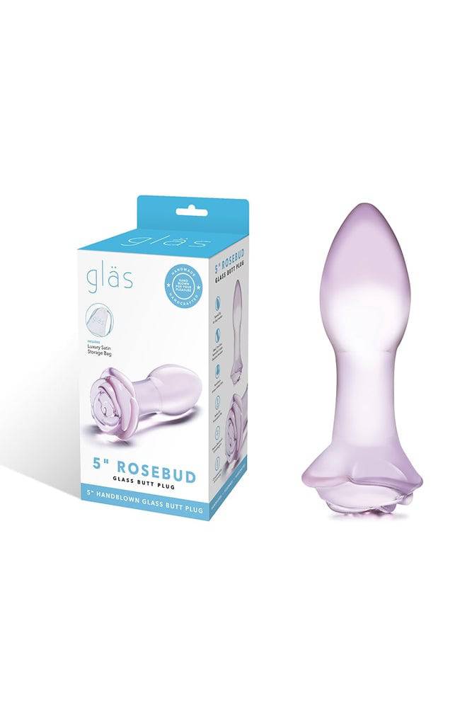 Gläs - Rosebud Glass Butt Plug - Pink - Stag Shop