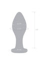 Gläs - 4'' Classic Glass Butt Plug - Clear - Stag Shop