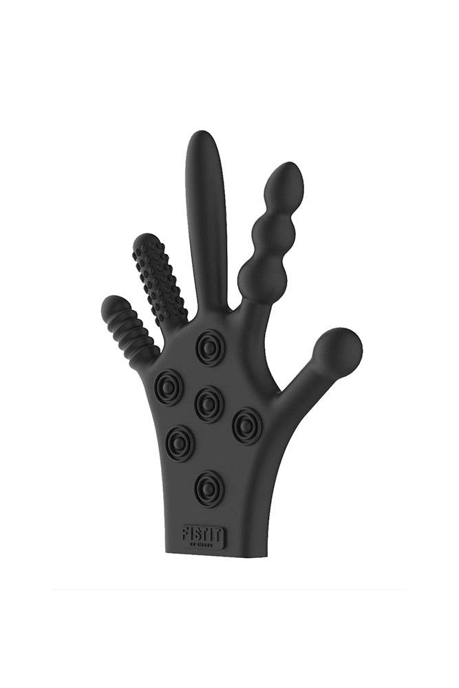 Shots Toys Fist It Silicone Stimulation Glove Black