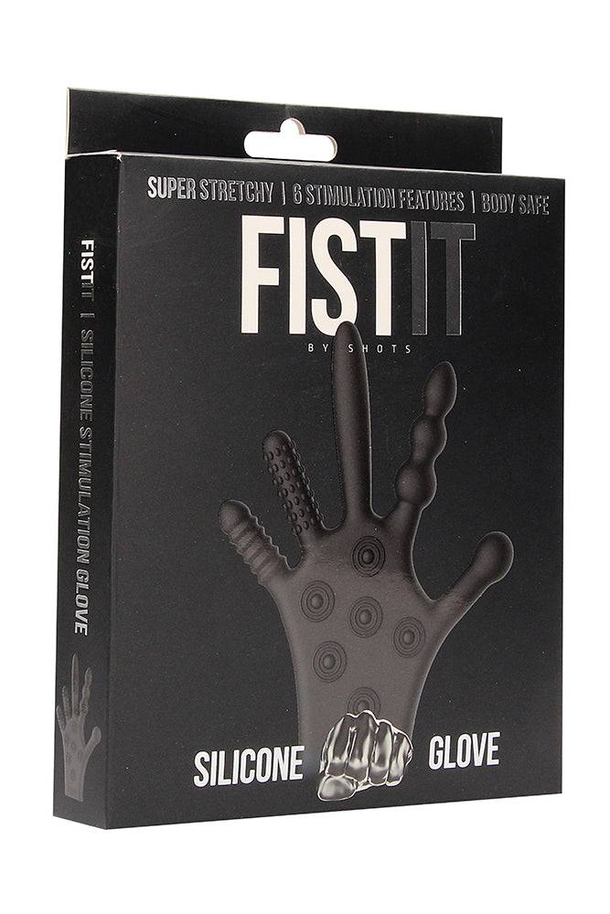 Shots Toys - Fist It - Silicone Stimulation Glove - Black - Stag Shop
