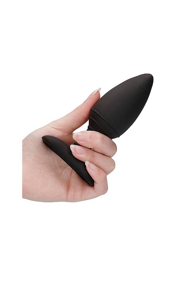 Shots Toys - Elegance - Glow Heating Butt Plug - Black - Stag Shop