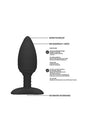 Shots Toys - Elegance - Glow Heating Butt Plug - Black - Stag Shop