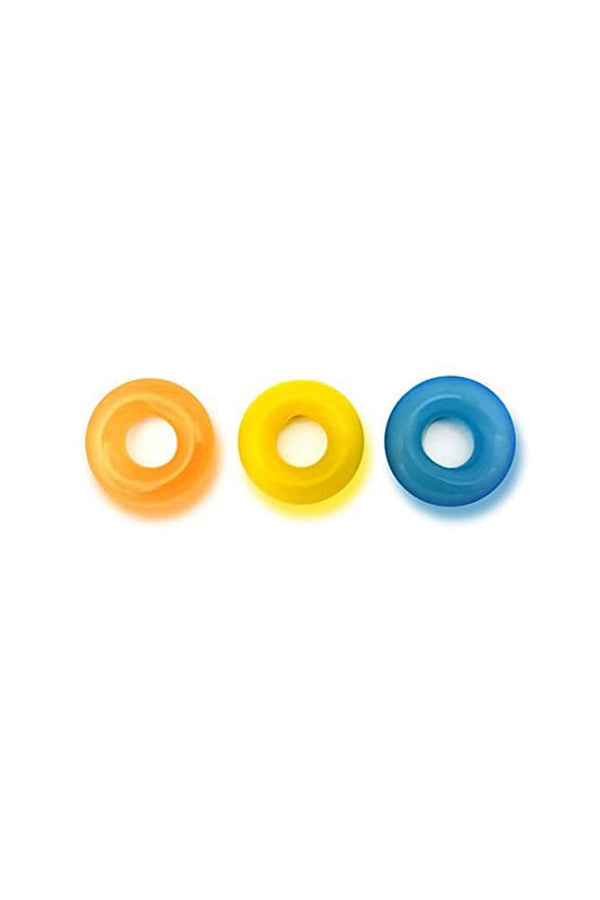 Channel 1 Releasing - Rascal - The D-Ring x3 Cock Ring Set - Glow - Stag Shop