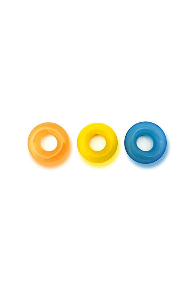 Channel 1 Releasing - Rascal - The D-Ring x3 Cock Ring Set - Glow - Stag Shop